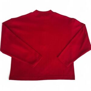 Cherry Stix Women's Red Ribbed Sweater Long Sleeve Top Lg
